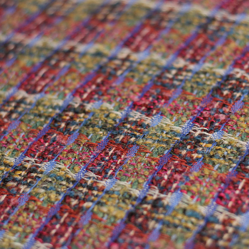 Red/Green Lattice Wool Yarn-Dy - đánh giá và giá Sewing Tweed Fabric