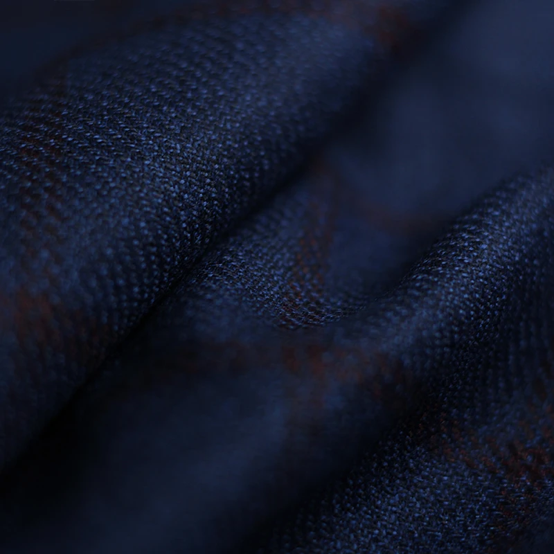 Redraspberry Blue Plaid Worste - đánh giá và giá Sewing Tweed Fabric