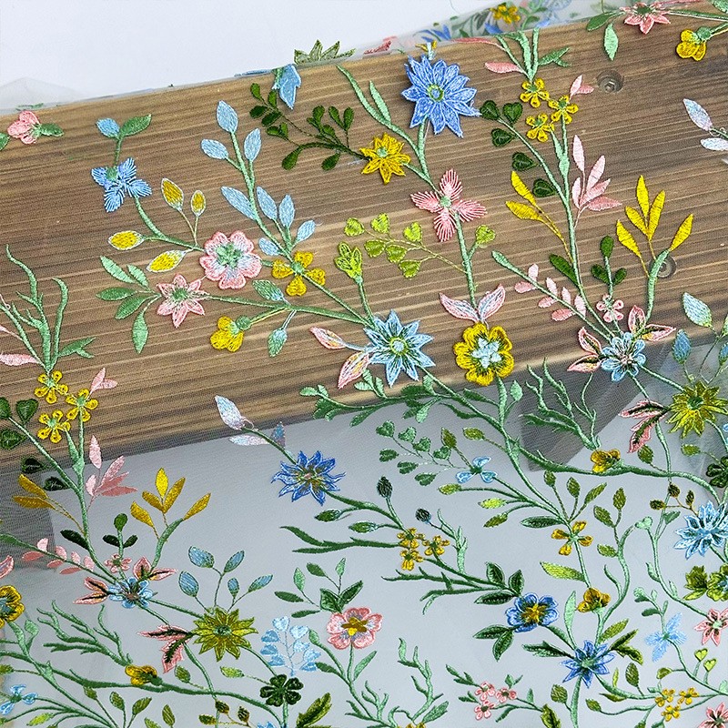 90x130cm Floral Vine Embroider - đánh giá và giá Textile For Sewing