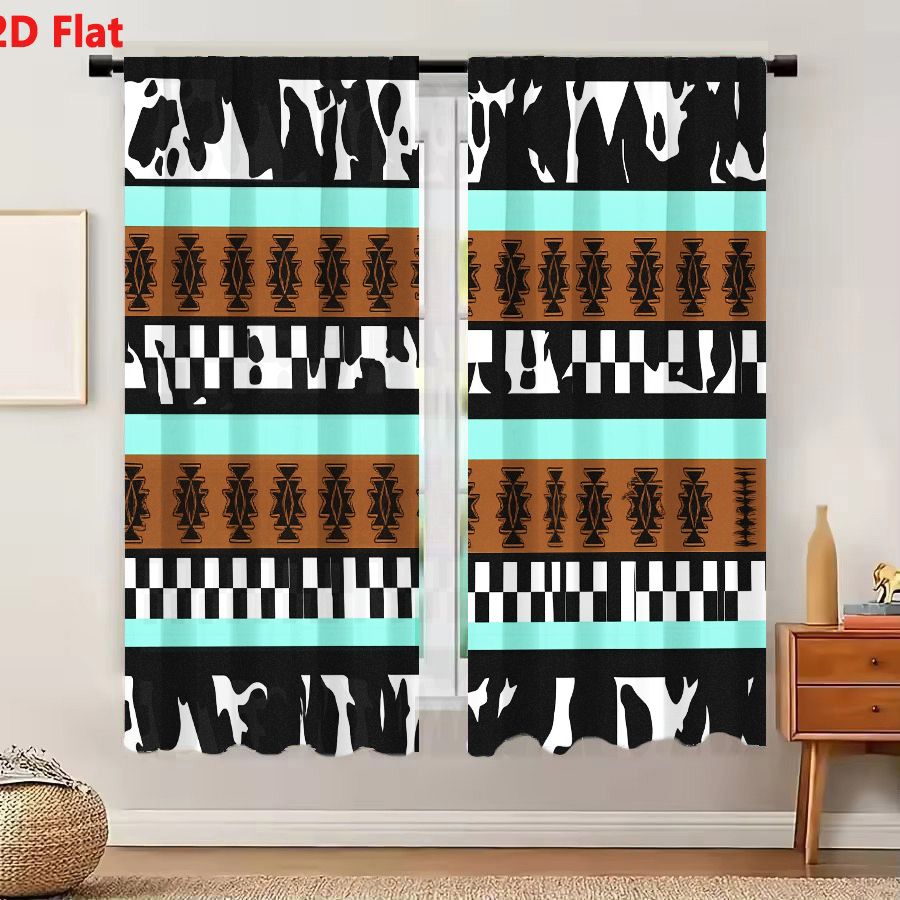 2Pcs Curtains 2D Flat Geometri - đánh giá và giá Century Textile & Sewing Supply Online Shopping