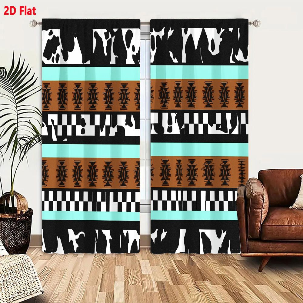 2Pcs Curtains 2D Flat Geometri - đánh giá và giá Century Textile & Sewing Supply Online Shopping