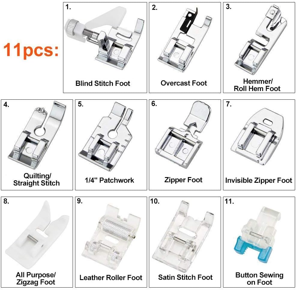11Pcs Presser Feet Set - Walki - đánh giá và giá Sewing Tt