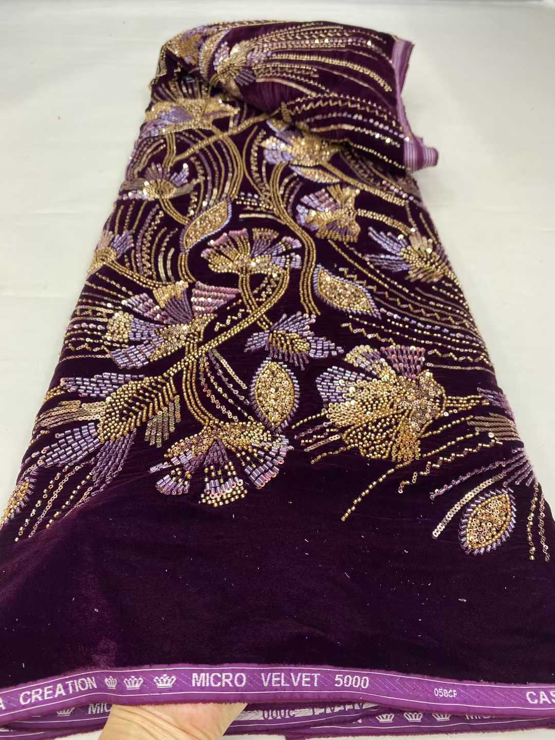 2026 New Arrival African velve - đánh giá và giá Sewing Velvet Fabric
