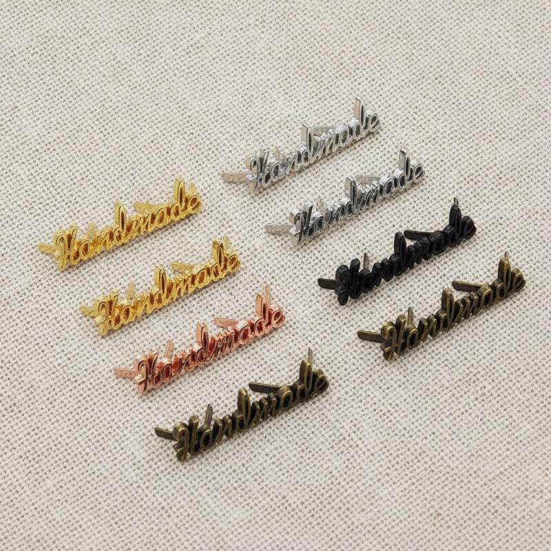 10Pcs Handmade Letter Metal La - đánh giá và giá Sewing Label