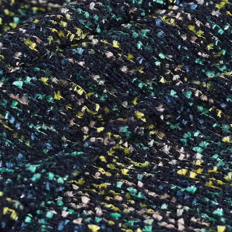 Colorful Ribbon Yarn-dyed Twee - đánh giá và giá Sewing Tweed Fabric